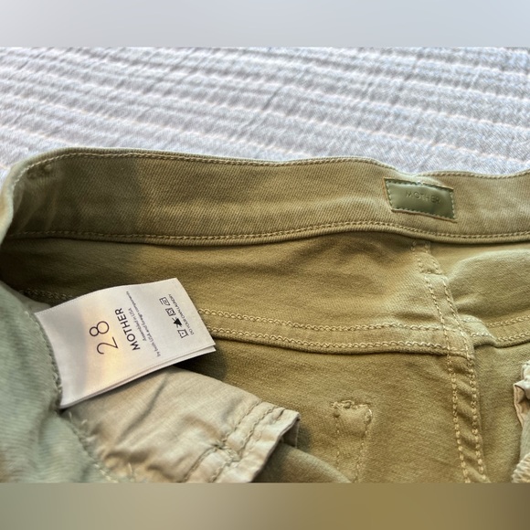 MOTHER Olive Green Pants size 28 - Picture 3 of 6